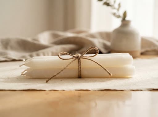 Altar Bundle (4 White Beeswax Candles)