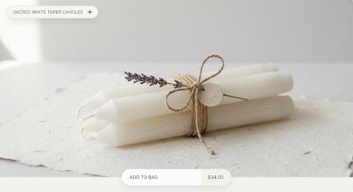 Novena Bundle (9 White Beeswax Candles)